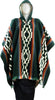 QISU Forest Green Alpaca Poncho - Alpaca Wool Poncho – Handmade in Ecuador, Soft, Warm & Lightweight Luxury Wrap