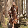QISU Earthy Brown Alpaca Poncho - Handmade Alpaca Wool Poncho – Thick, Warm & Soft Wrap | Lightweight, Cozy, Authentic Ecuadorian Wool Poncho