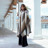 Qisu Terra Threads Poncho, Alpaca Wool Poncho, Western Style, Unique and Handmade in Ecuador, Thick, Warm and Alpaca Wool Poncho, Size 31”x31” Inches Rectangular, Lightweight and Soft, Made in Ecuador - QISU