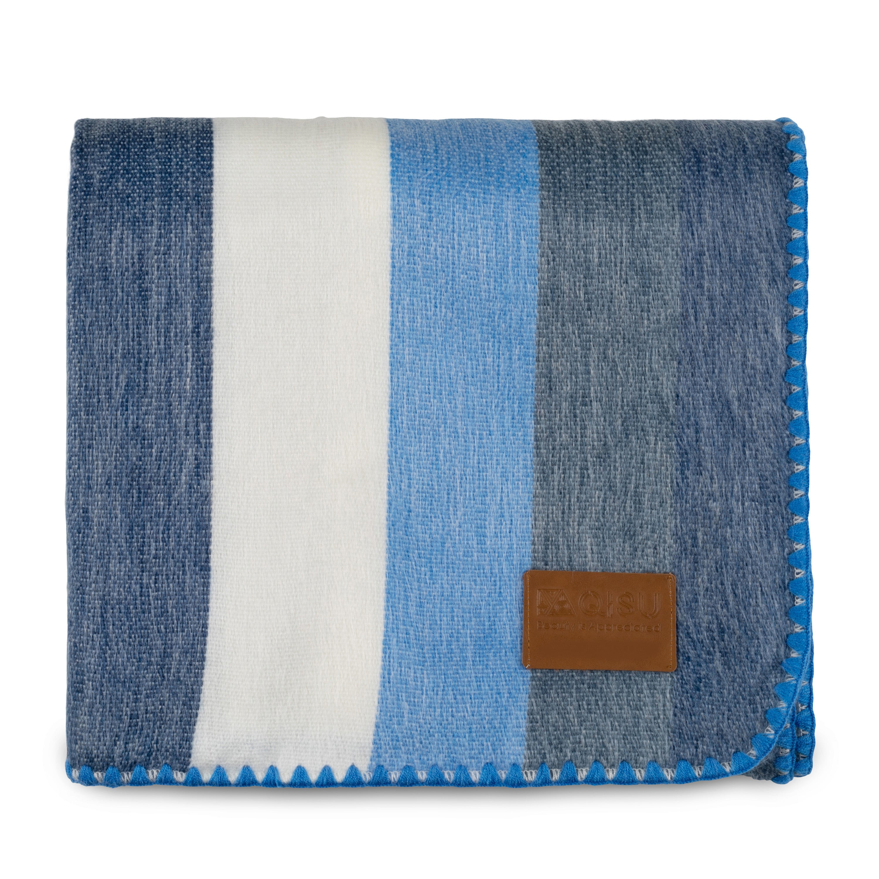 QISU Alpaca Wool Throw Blanket - Veined Color Blankets - QISU