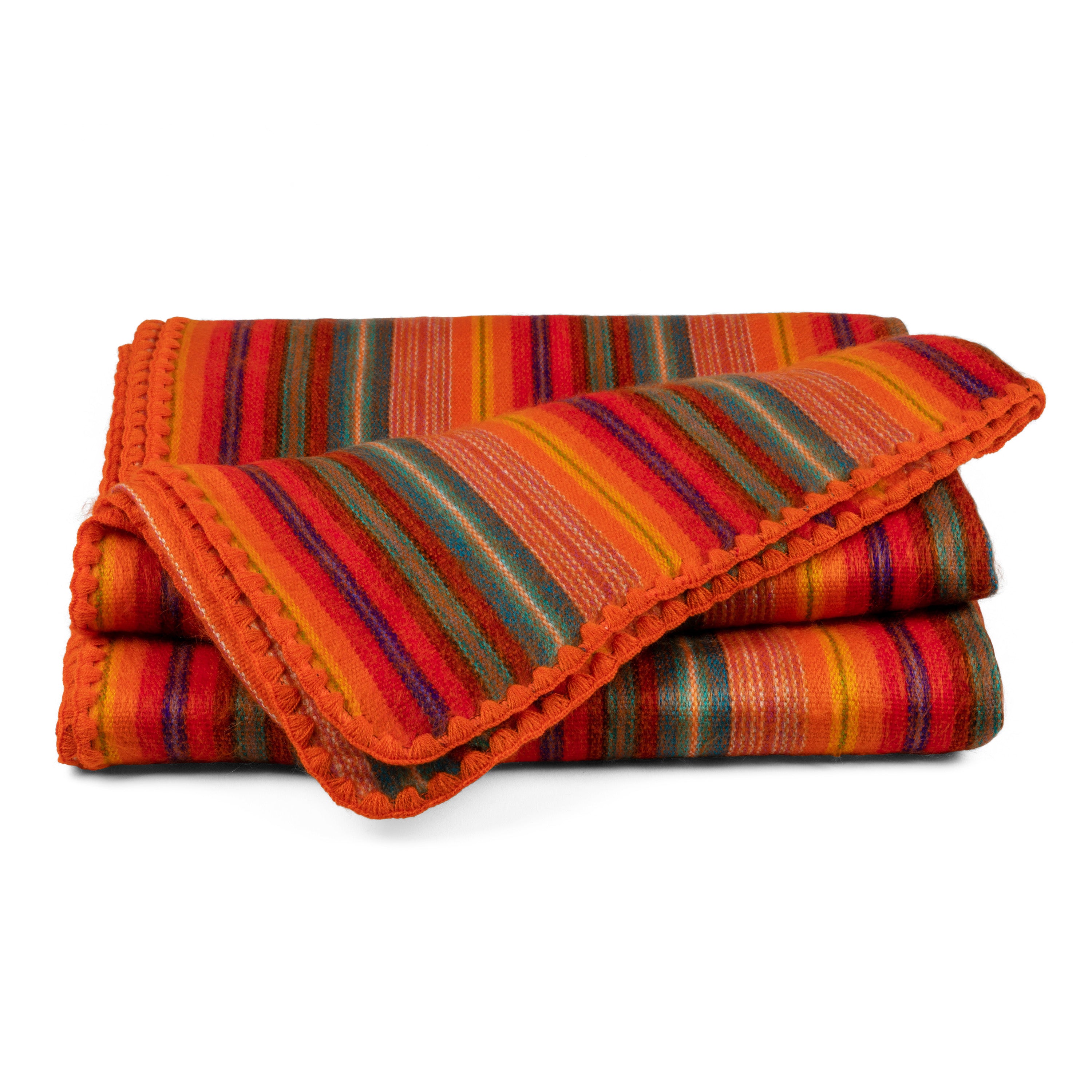 QISU Alpaca Wool Throw Blanket - Veined Color Blankets - QISU