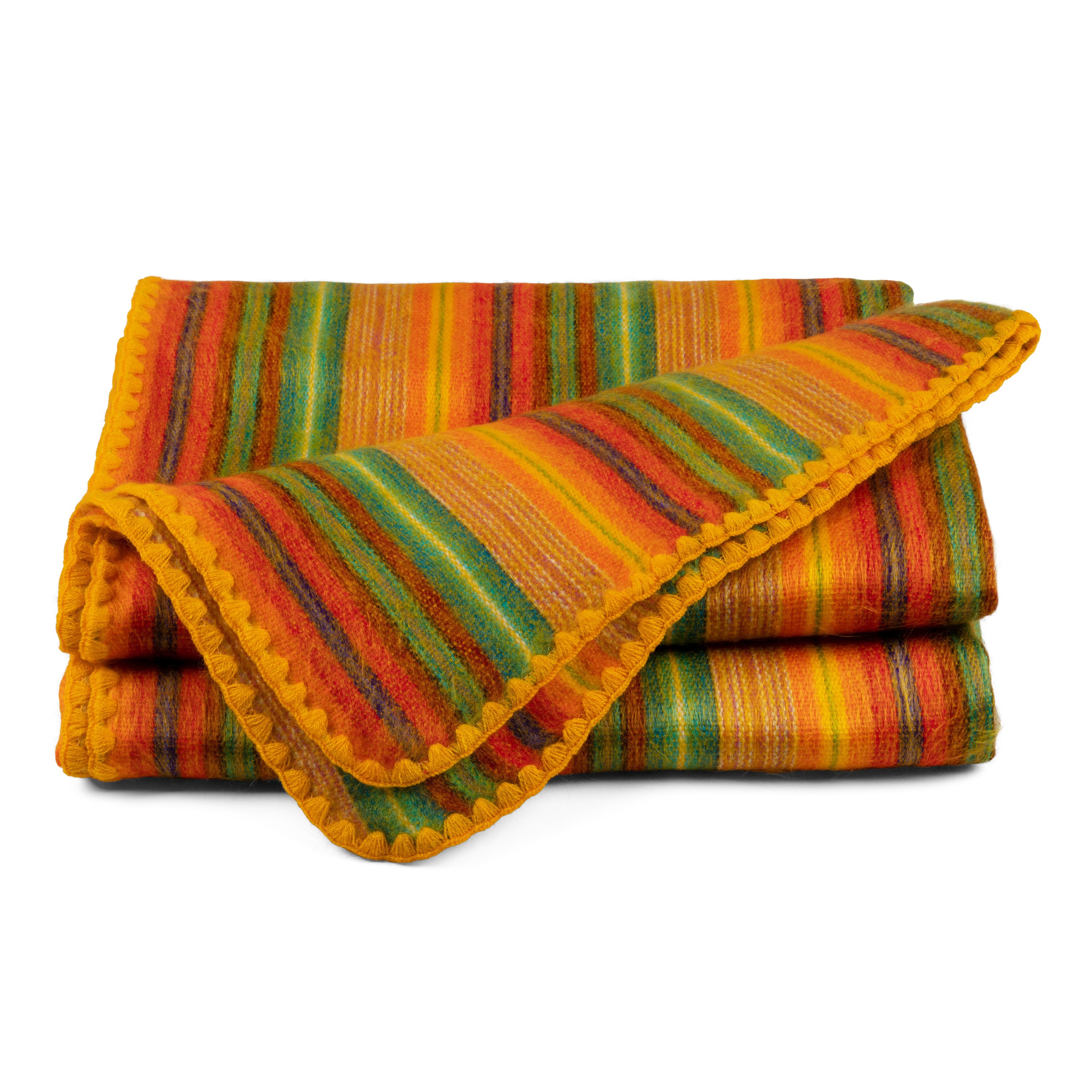 QISU Alpaca Wool Throw Blanket - Veined Color Blankets - QISU