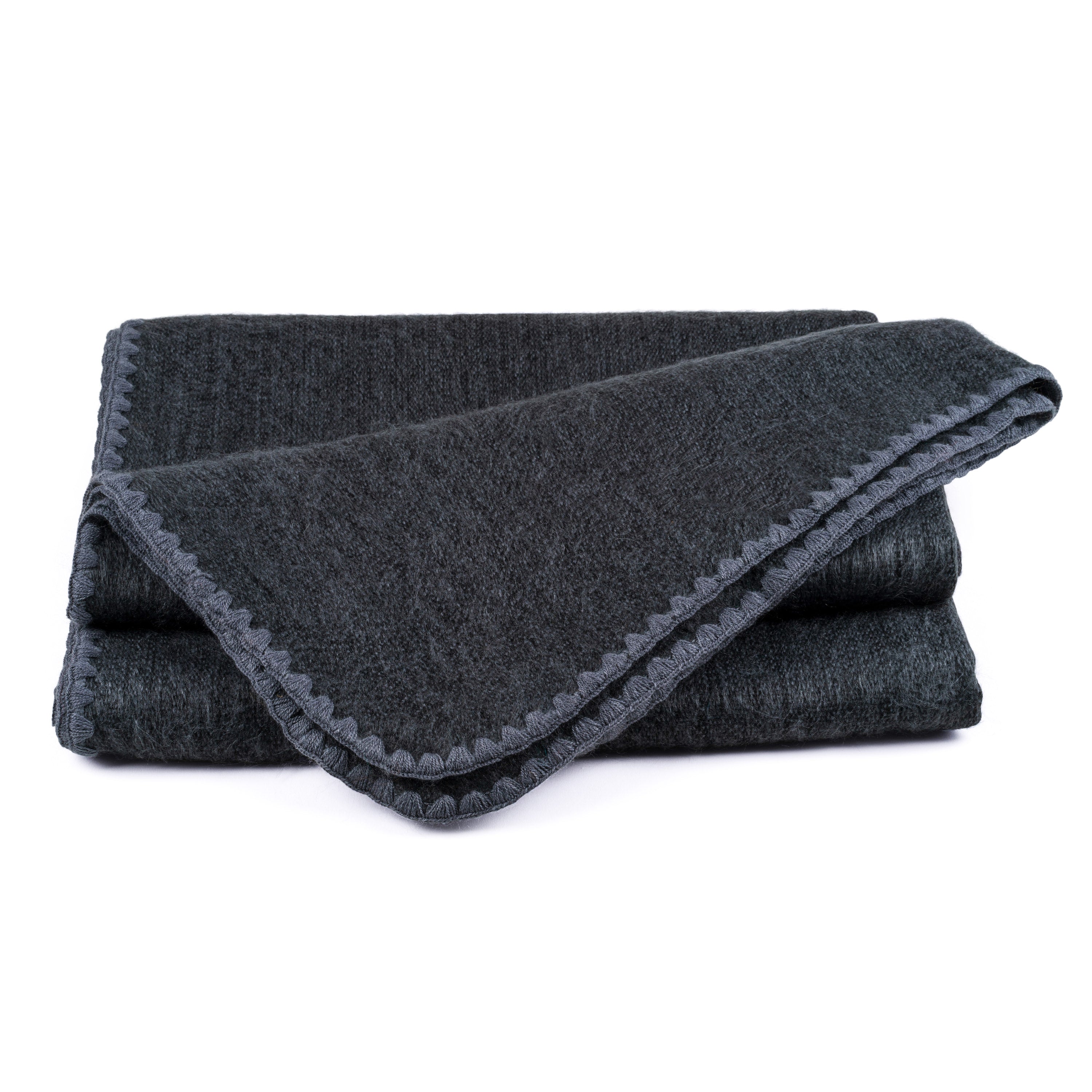 QISU Alpaca Wool Throw Blanket - Solid Styled Blankets - QISU