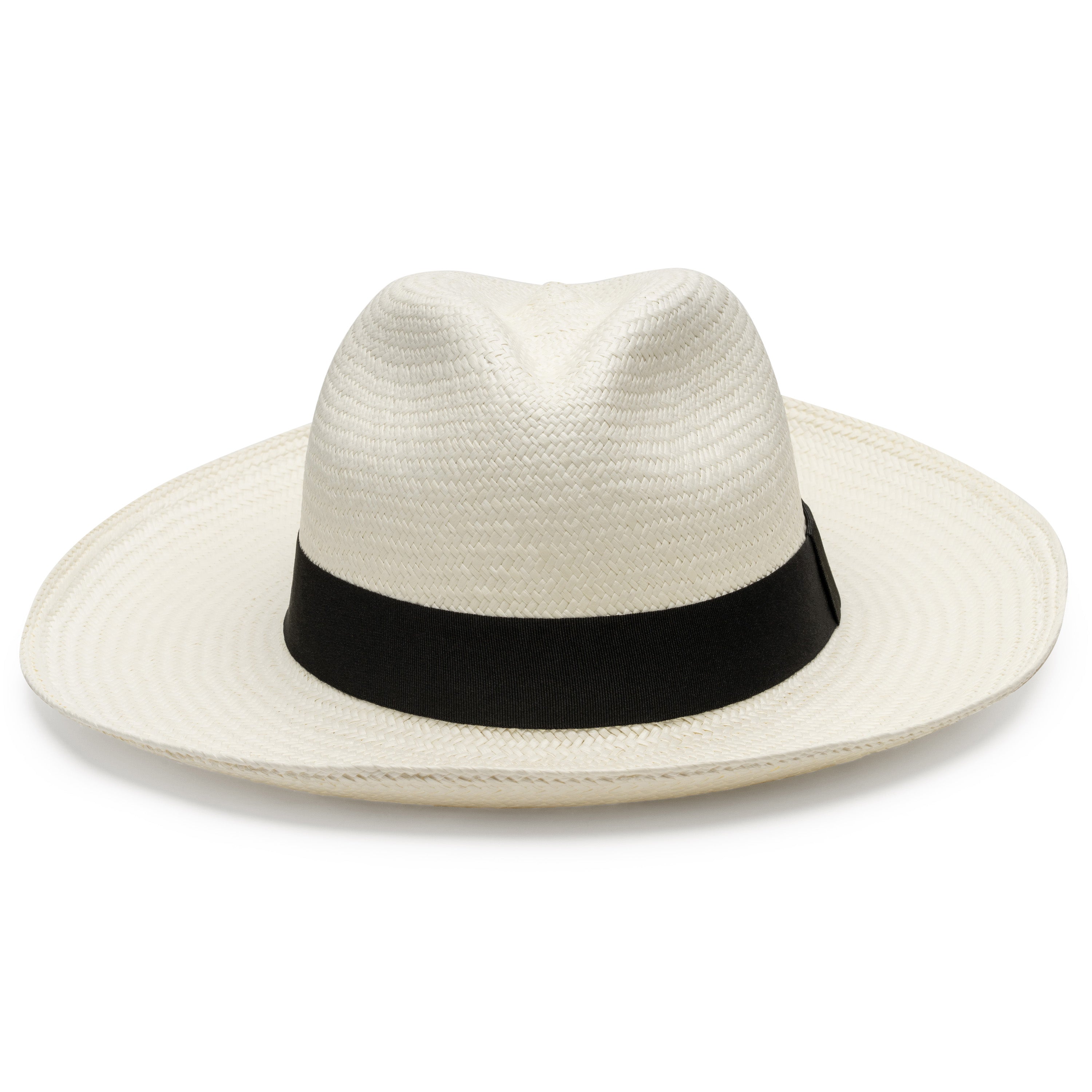 Panama Straw Blue Fedora Hat | Ronnel, X-Small (54cm)